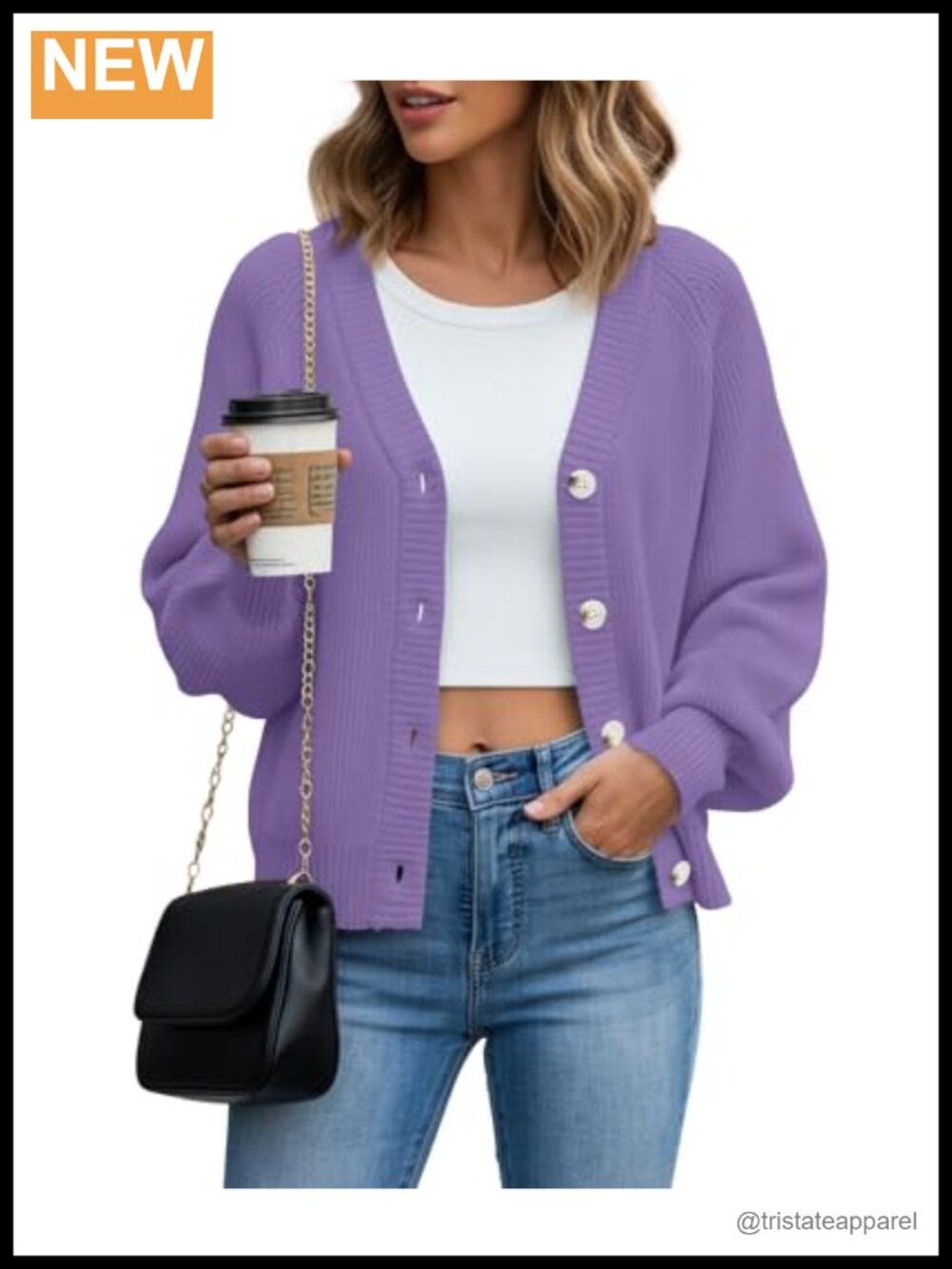 Women's Chunky Knit Cardigan Sweater - Long Sleeve Open Front